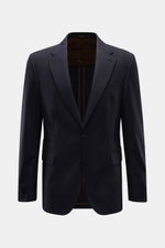 Windsor Sakko 'Sono' navy, frontale Nahaufnahme, Slim Fit, feine Wolle, fallendes Revers, Zwei-Knopf, Brust- und Hüfttaschen, unstrukturiert.