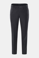 Eduard Dressler Wool trousers 'Jim Shaped Fit' anthracite