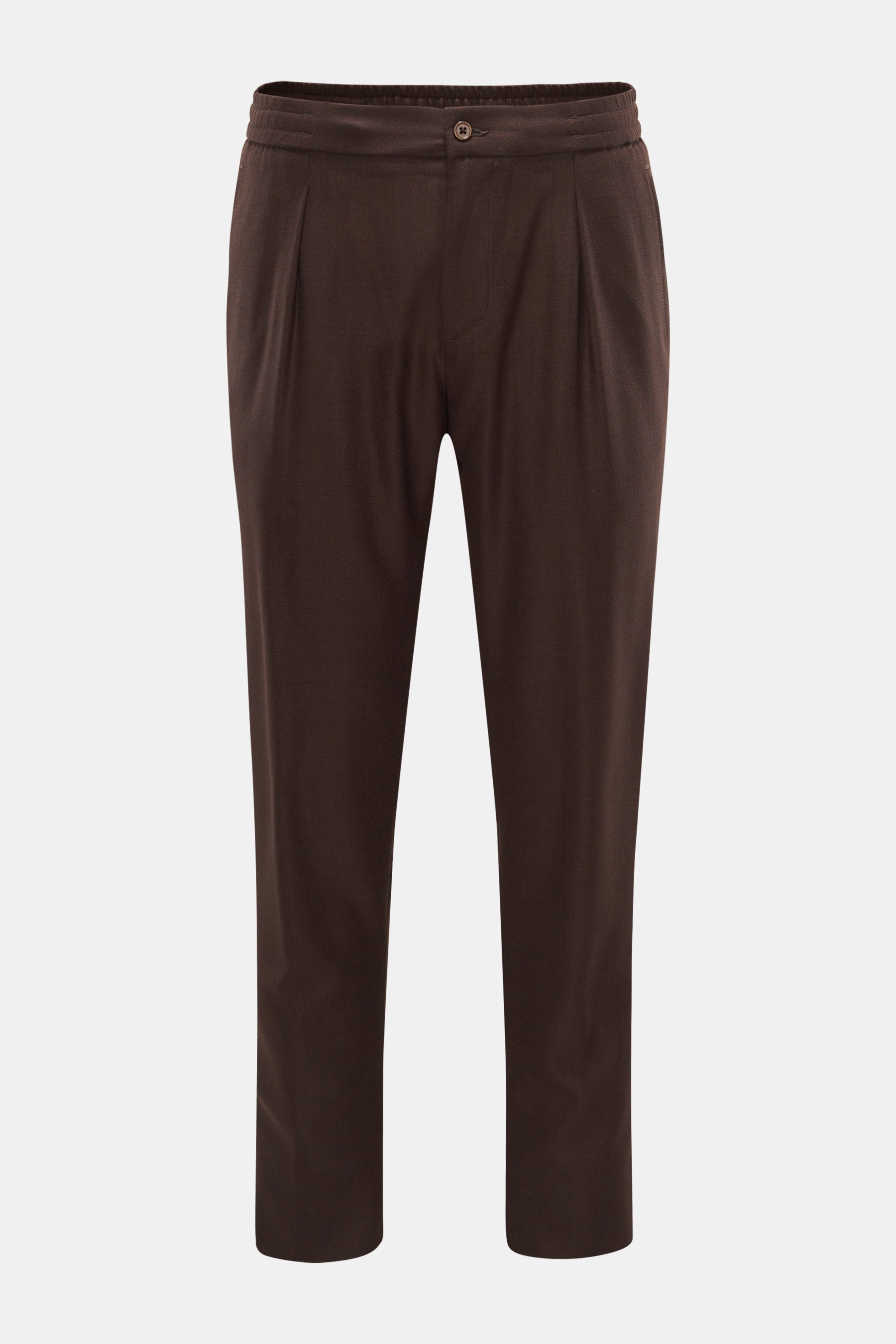Marco Pescarolo Woll-Joggpants 'Chiaia' dunkelbraun