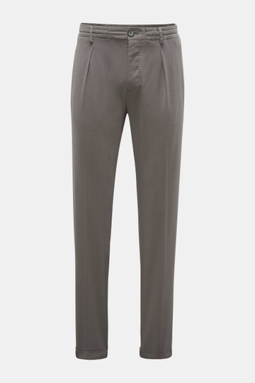 Weber+Weber Woll-Joggpants 'Fresco Comfort Slacks' grau