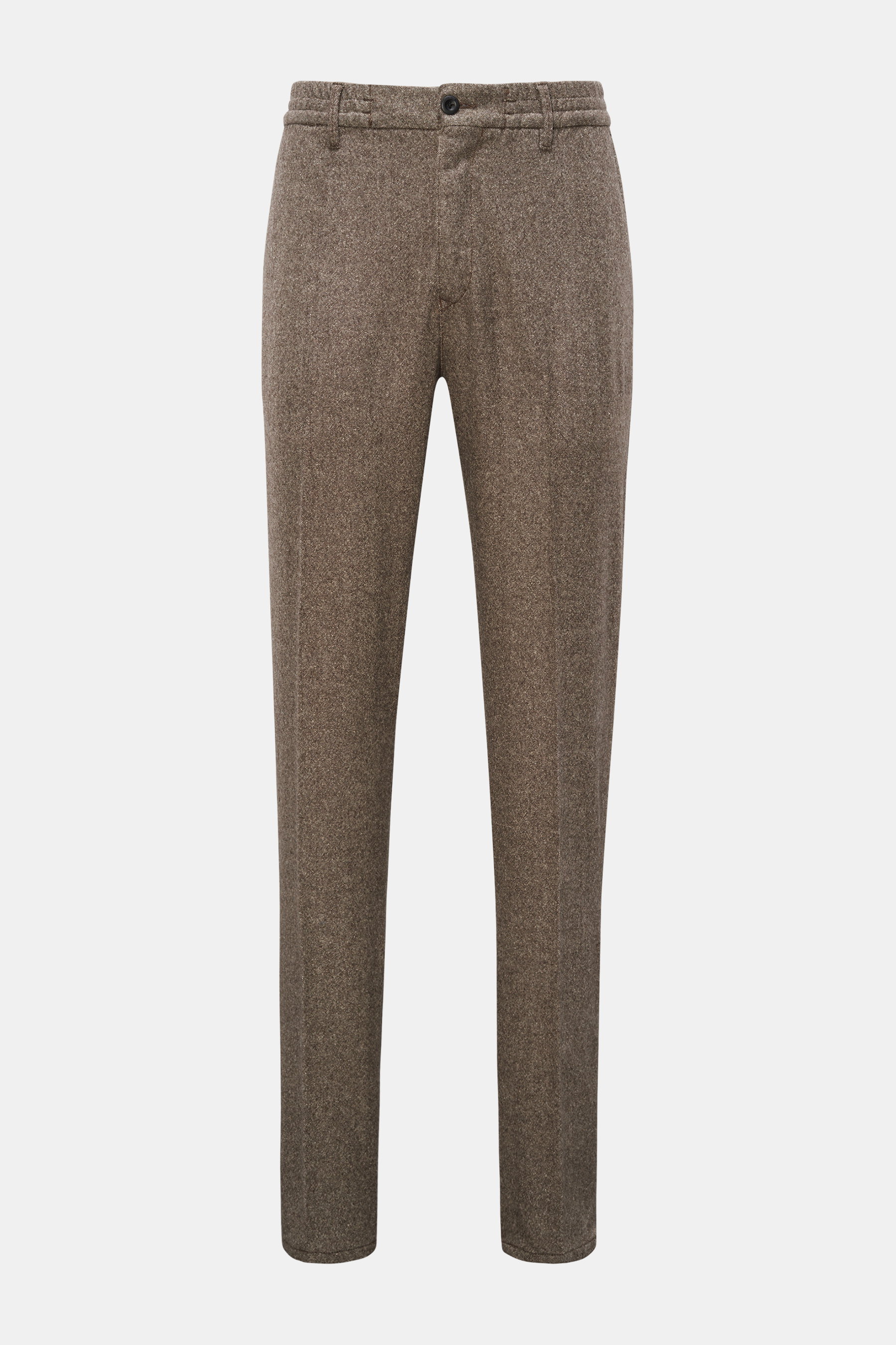 Incotex Slacks Flannel jogger pants grey-brown