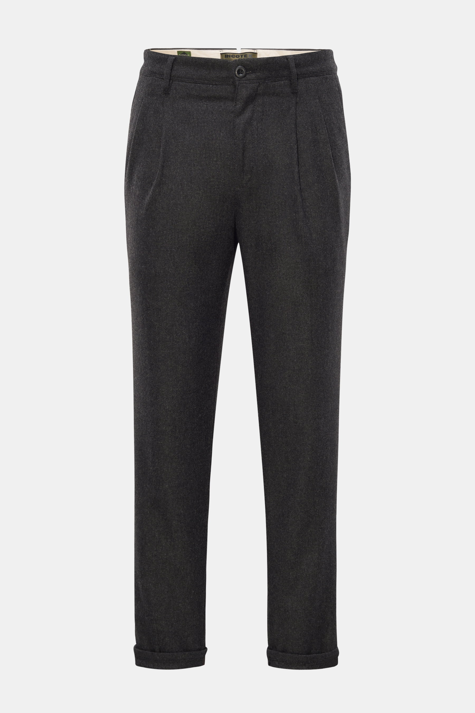 Incotex Slacks Flanellhose anthrazit