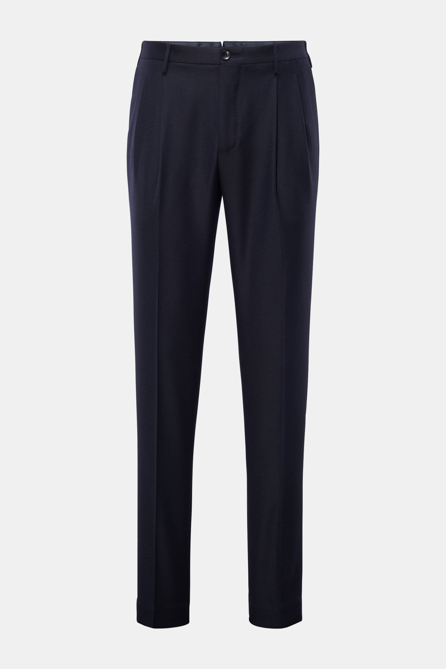 Incotex Wool trousers 'Tapered Fit' navy