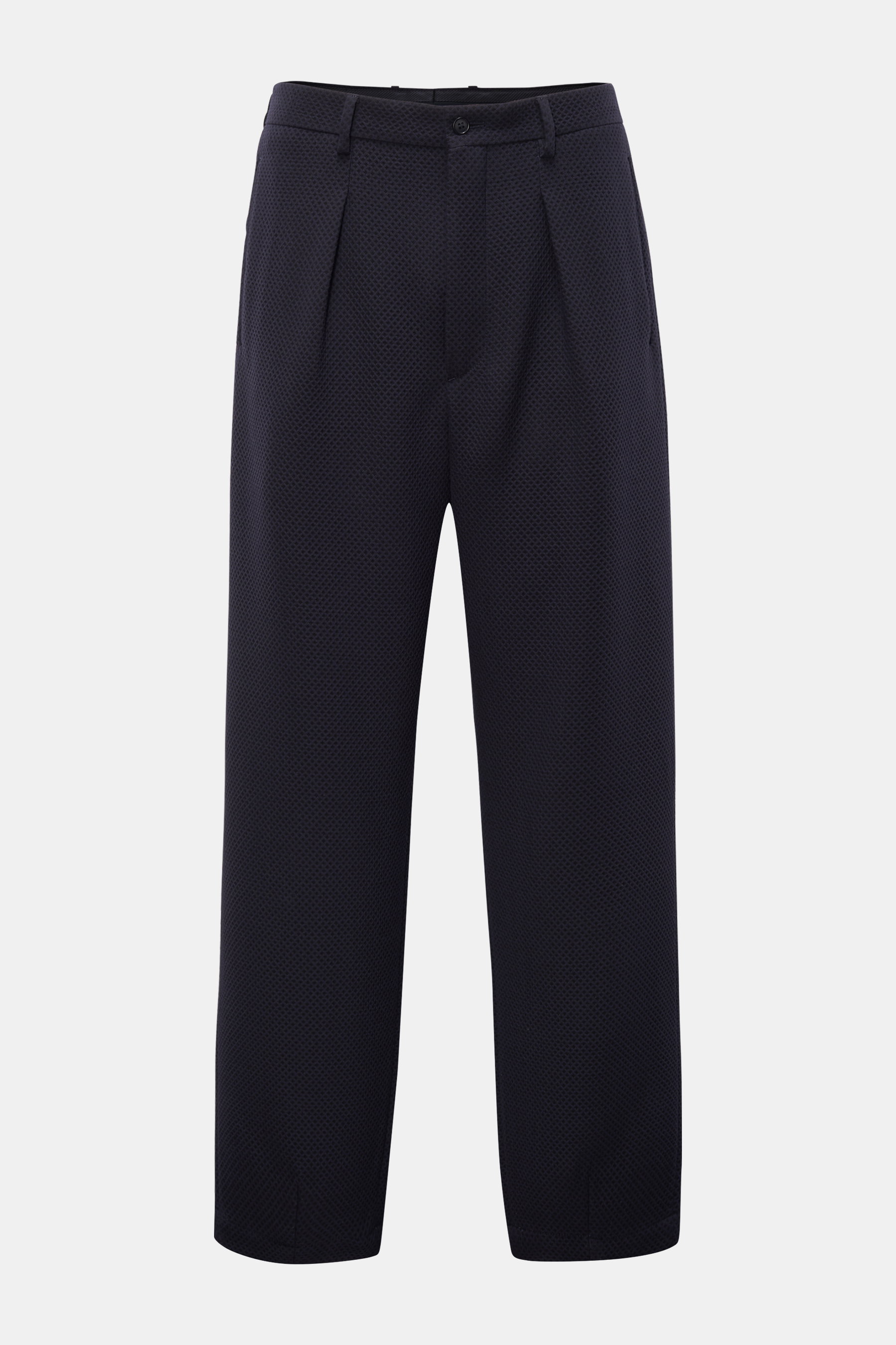 Giorgio Armani Wollhose navy/schwarz kariert