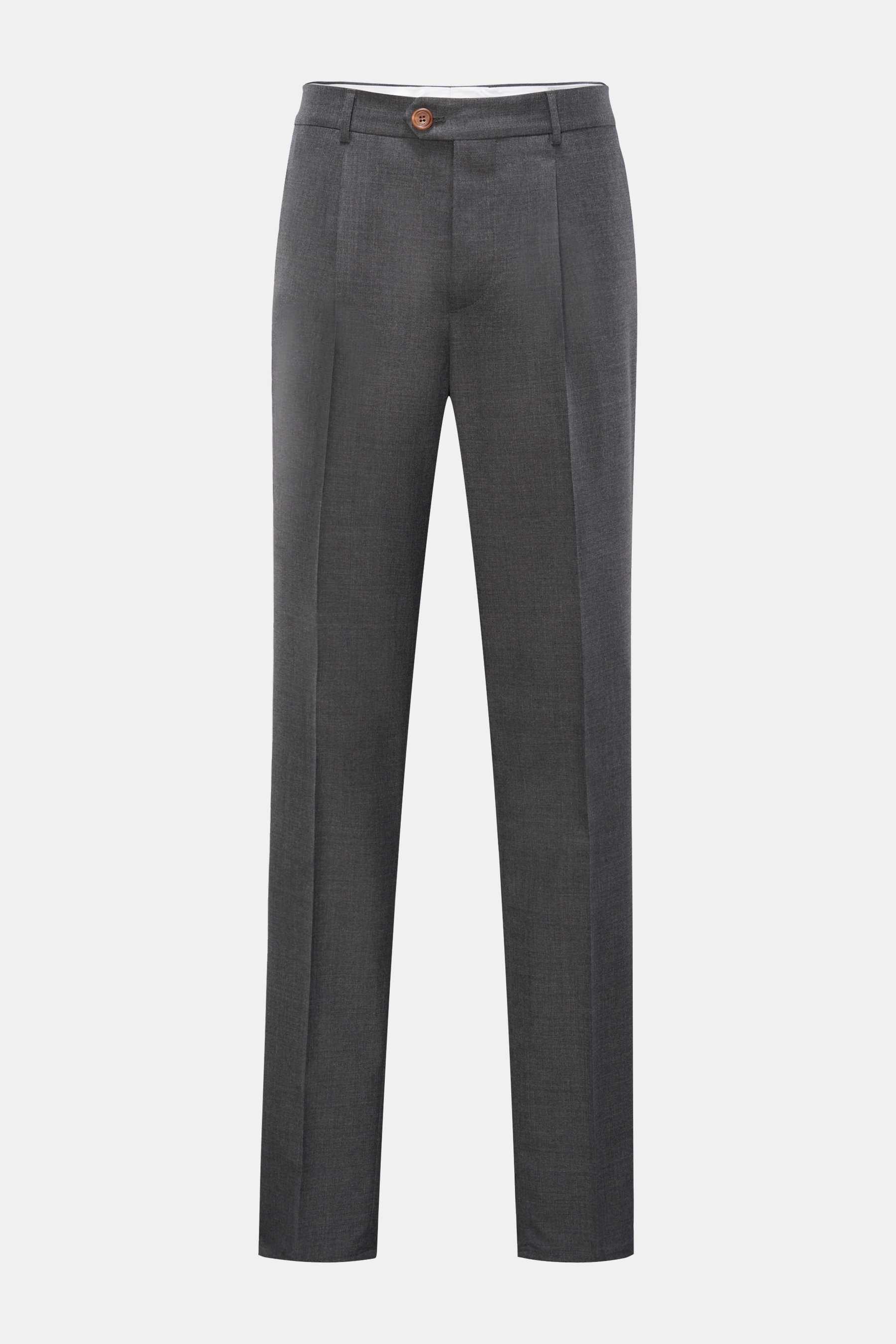 Brunello Cucinelli Wollhose 'Leisure Fit' dunkelgrau
