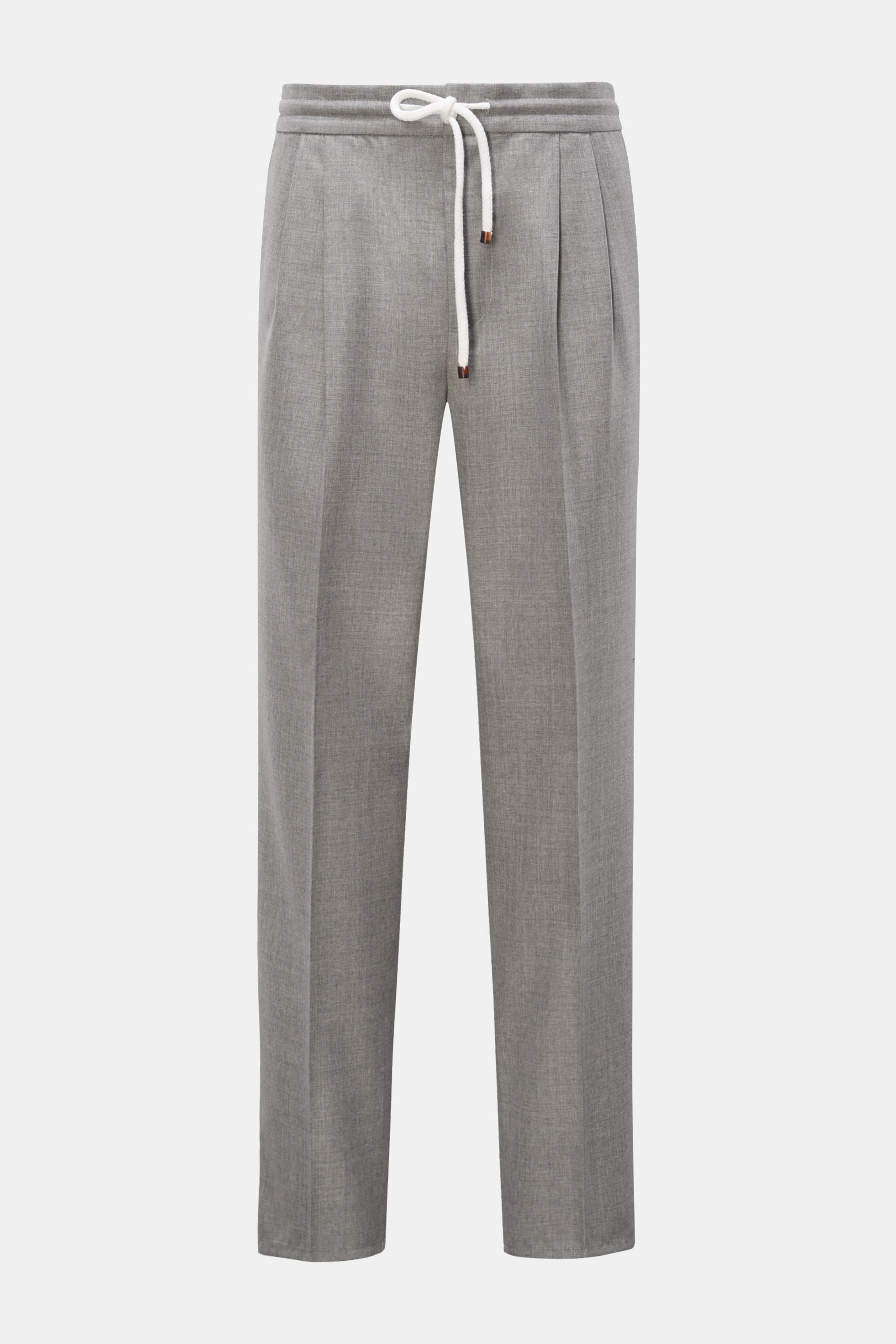 Brunello Cucinelli Woll-Joggpants 'Leisure Fit' grau