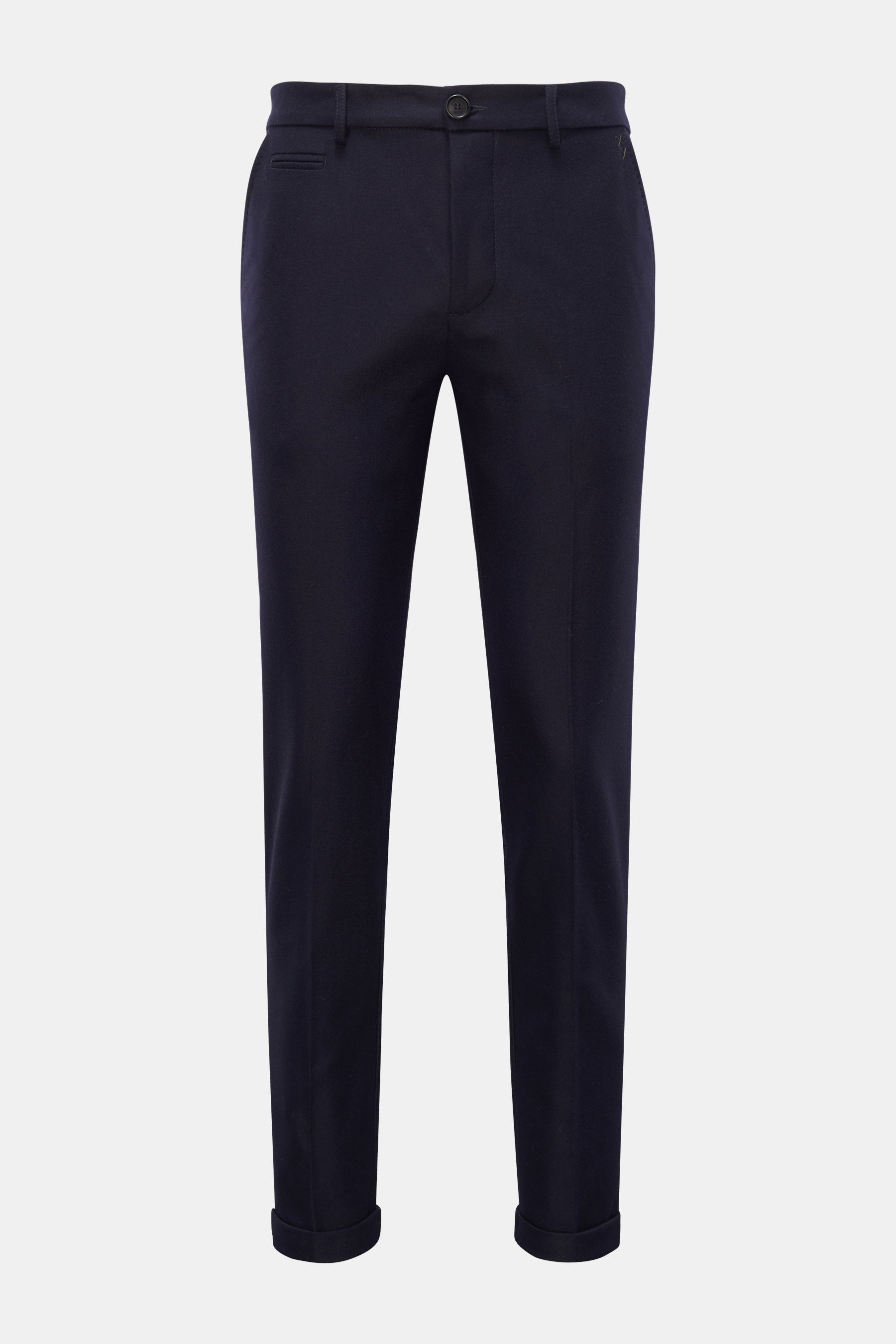 Weber+Weber Hose 'Felted Wool' navy