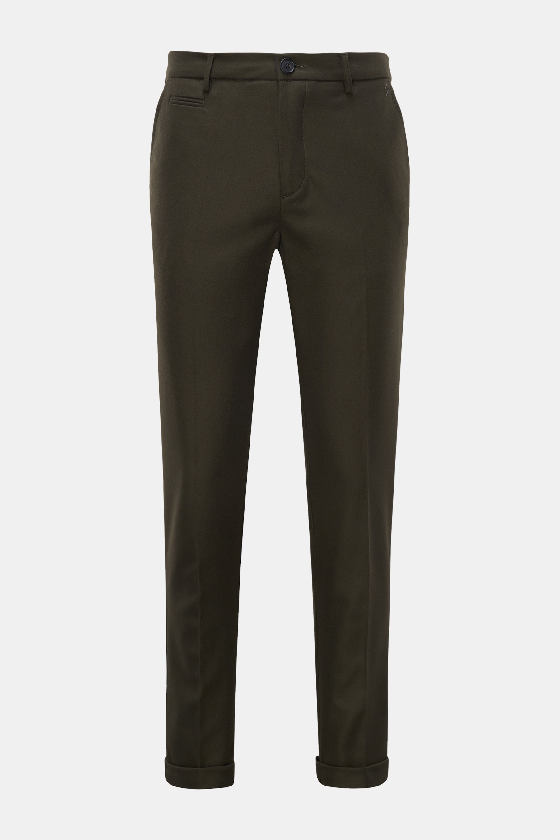 Weber+Weber Hose 'Felted Wool' dark olive