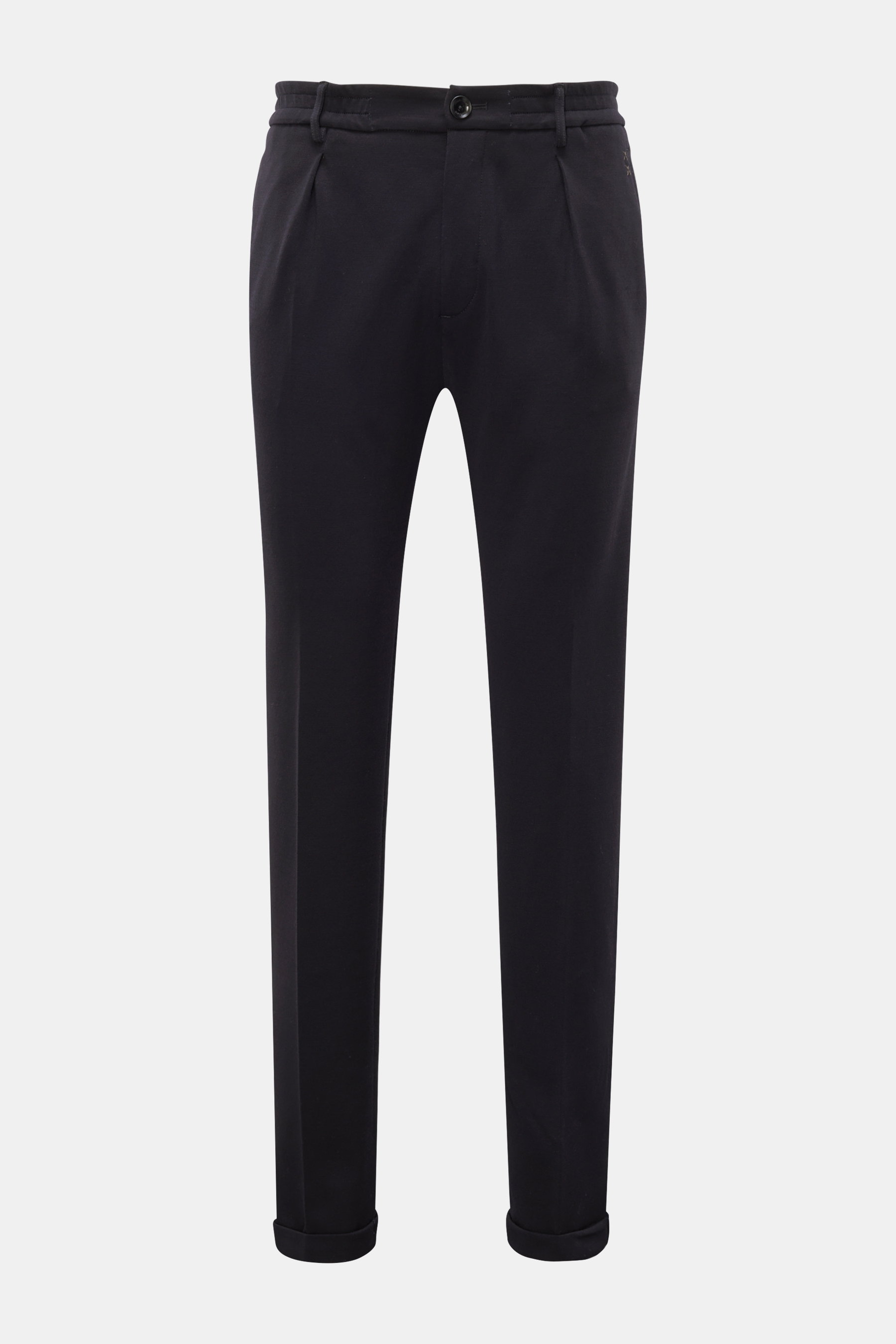 Weber+Weber Wollhose 'Travel Luxe' dark navy