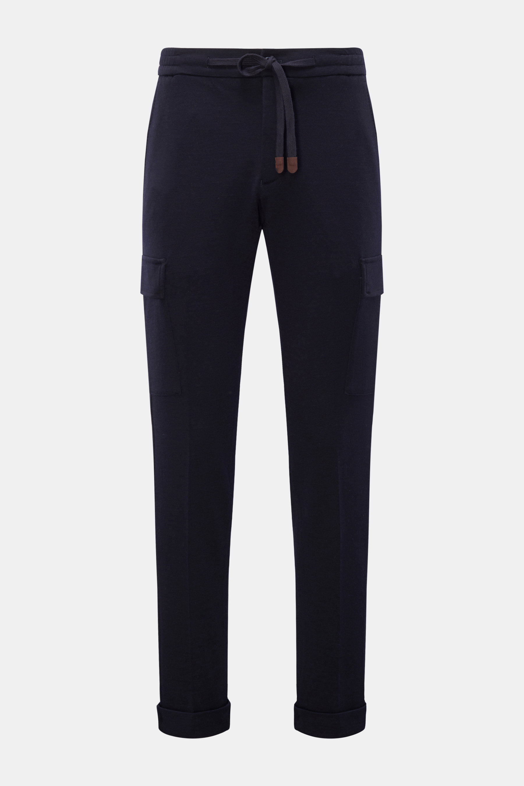 Marco Pescarolo Woll-Cargohose 'Tor' navy