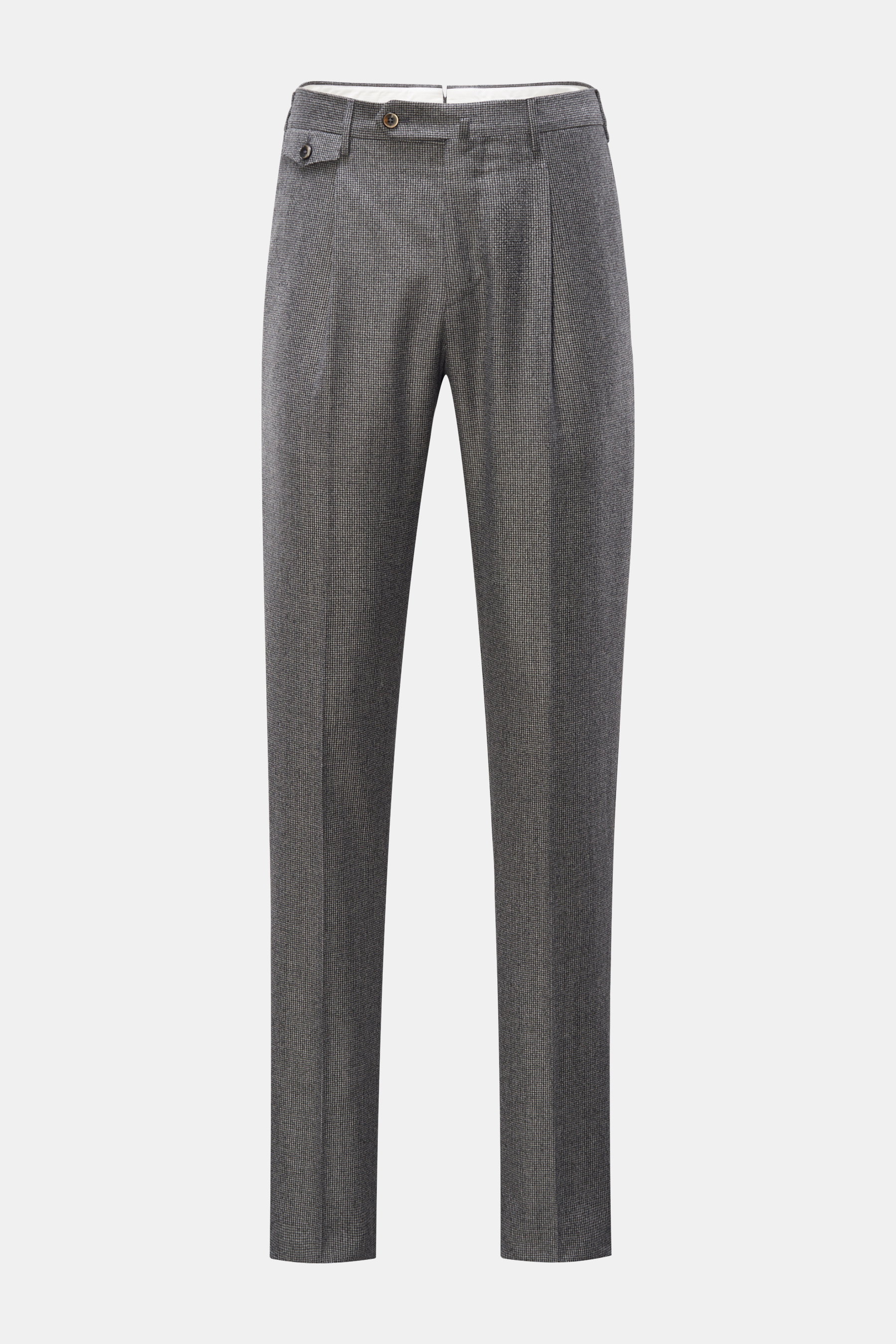 PT Torino Wollhose 'Gentleman Fit' grau gemustert