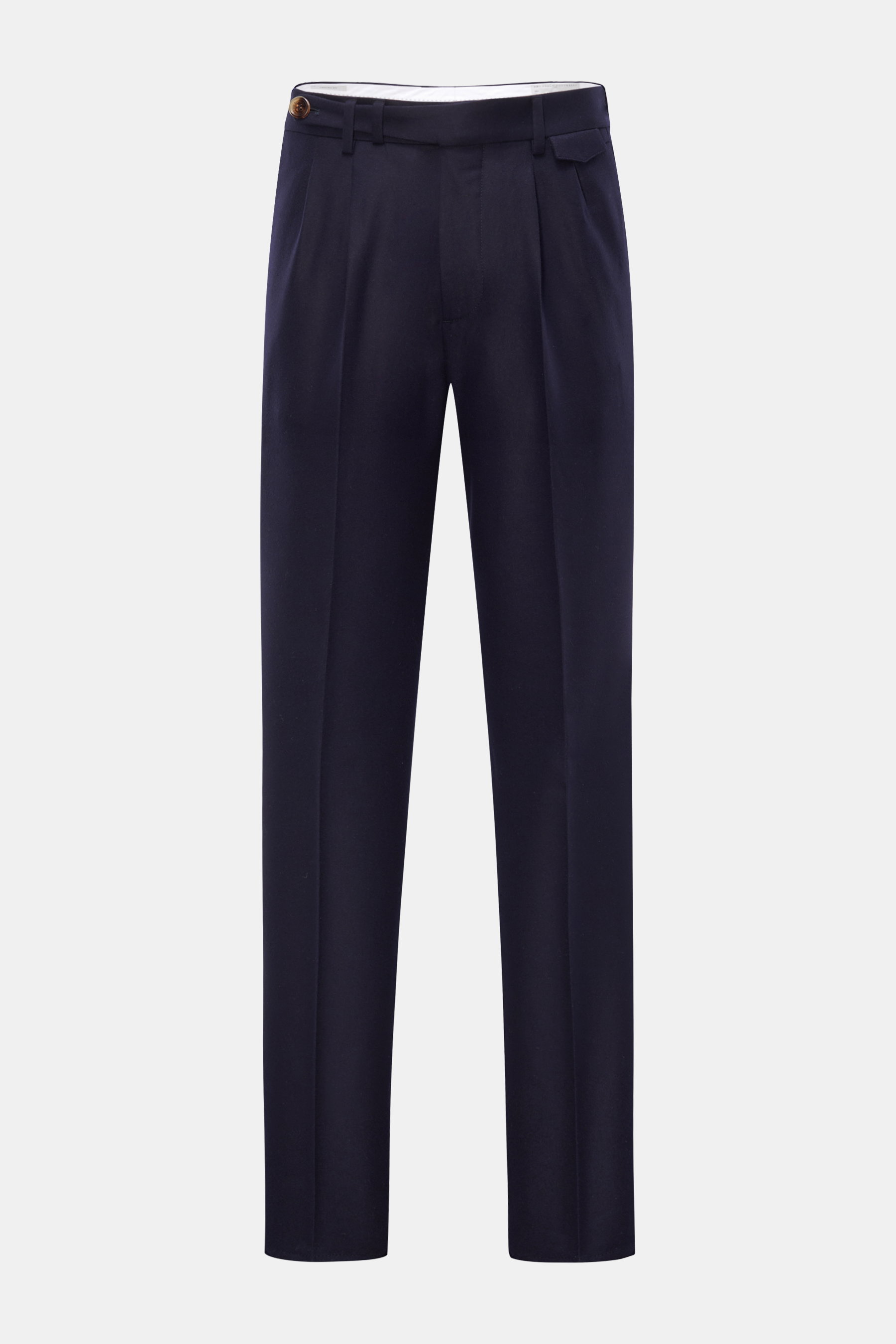 Brunello Cucinelli Wollhose 'Leisure Fit' navy