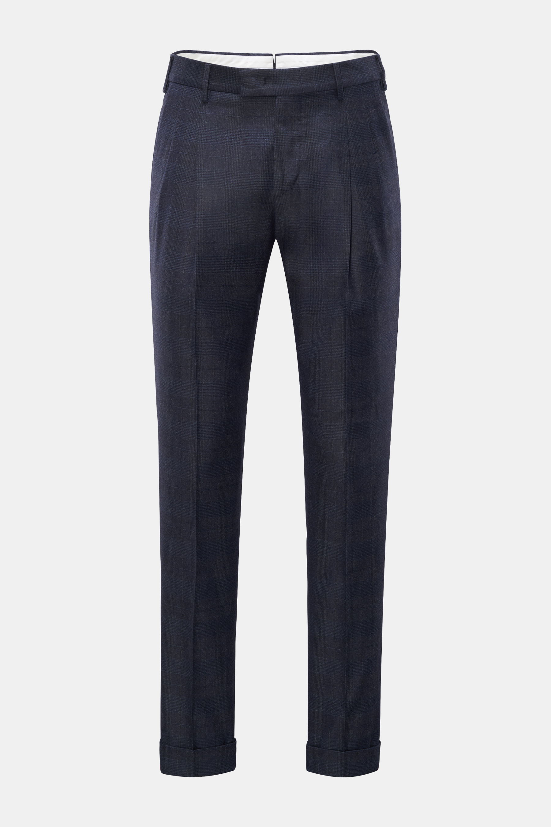 PT Torino - Herren - Wollhose %27Master Fit%27 anthrazit/navy kariert