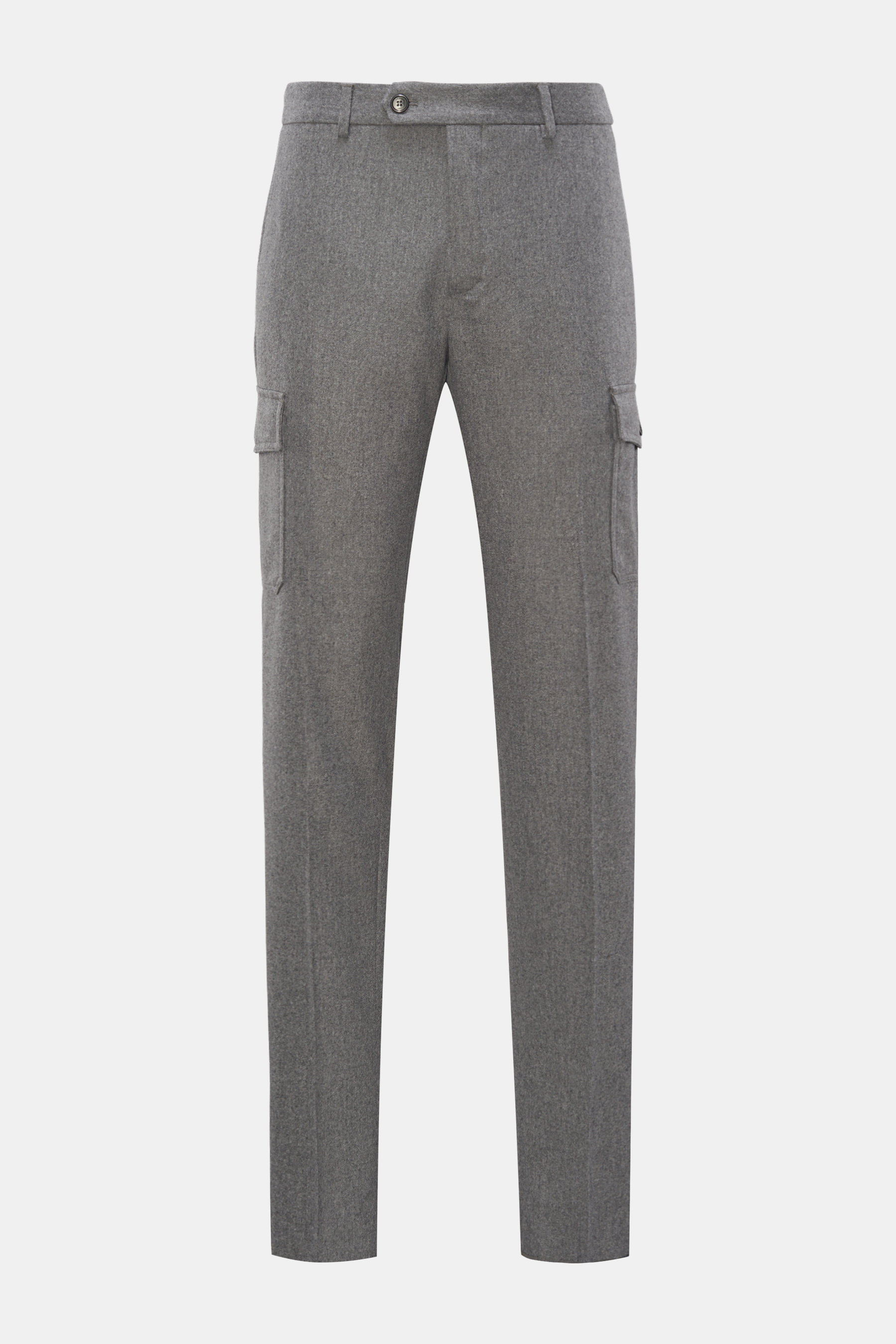 Incotex Woll-Cargohose grau meliert