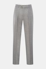 Brunello Cucinelli Wollhose 'Leisure Fit' grau meliert
