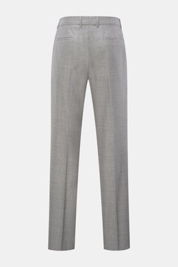 Brunello Cucinelli Wollhose 'Leisure Fit' grau meliert