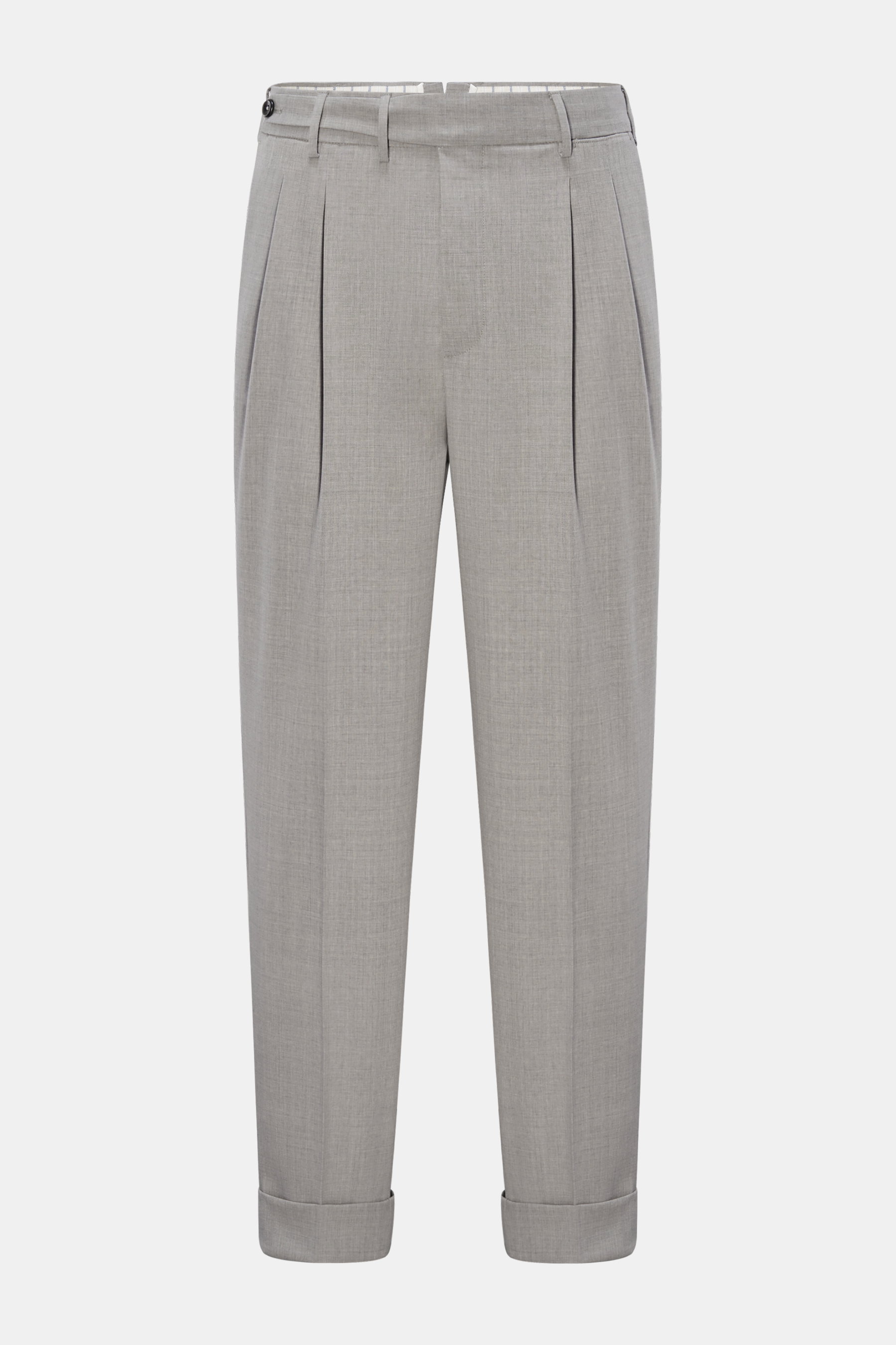 PT Torino Wollhose 'Carrot Fit' grau meliert