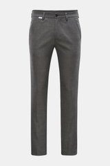 04651/ A trip in a bag Wollhose 'Flannel Pants' grau meliert