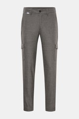04651/ A trip in a bag Woll-Cargohose 'Flannel Cargo' grau meliert