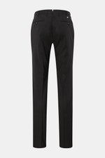 PT Torino Wollhose 'Slim Fit' anthrazit, Rückansicht, elastische Schurwolle, schmal zulaufend, französische Taschen, paspelierte Gesäßtaschen mit Knopf.