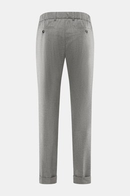 Marco Pescarolo Cashmere-Jogpants 'Manu' grau meliert