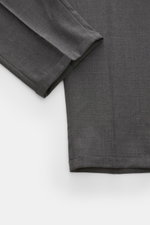PT Torino Trousers 'The Rebel' dark grey mottled shown from a top-down view, highlighting the ankle length and fixed hem turn-up.