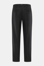 Santaniello Hose 'Cava' schwarz, Rückansicht, knöchellang, Tapered Fit, Woll-Mix mit Cashmere, weicher Griff, Patten an Gesäßtaschen, Uhrtasche.