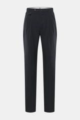 PT Torino Wollhose 'Gentleman Fit' dark navy, frontale Ansicht, Regular Fit, schmal zulaufend, Super 160'S Schurwolle, Bundknöpfe, Side Adjuster.
