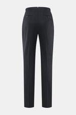 PT Torino Wollhose 'Gentleman Fit' dark navy, aus reiner Super 160'S Schurwolle, Rückansicht, Regular Fit, schmal zulaufend mit französischen Taschen.