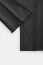 Incotex Cashmere Jogpants anthrazit meliert, Detailaufnahme von unten, Jersey aus reinem Cashmere, soft, Regular Fit, leicht schmal, elastischer Bund.