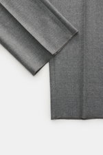 Incotex Jogpants grau meliert, Detailaufnahme der offenen Länge, Mix aus Schurwolle und Microfaser, elastisch, Regular Fit, Taschen, Bund mit Tunnelzug.