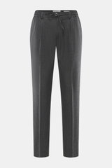 Ace Denim Woll-Jogpants dunkelgrau meliert