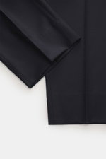 Close-up top-down view of Briglia 1949 Wool pants 'Naviglio' navy melange fabric showing soft touch, fine virgin wool twill, slightly tapered regular fit.

Description: <p>Soft touch meets timeless aesthetics: The 'Naviglio' pants by BRIGLIA 1949 combine 