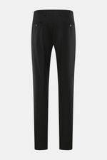 Rear view of Briglia 1949 Wool pants 'Naviglio' black, made of fine twill virgin wool, slightly elastic, soft touch, Regular Fit, tapered legs, with buttoned back pockets.

Description: <p>Soft touch meets timeless aesthetics: The 'Naviglio' pants by BRIG