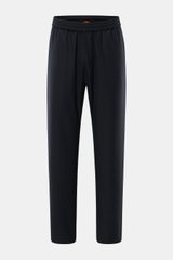 Frontale Nahaufnahme der Barena Woll-Jogpants navy aus leicht elastischer, edler Schurwolle mit elastischem Bund, Tunnelzug und Taschen.