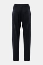 Rückansicht der Barena Woll-Jogpants navy aus edler, leicht elastischer Schurwolle mit elastischem Bund, Tunnelzug, Taschen und tapered Fit.