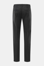 Dondup Wollhose 'Spiritissimo' anthrazit, Slim Fit, schmal zulaufend, Rückansicht, feiner Flanell aus elastischer Schurwolle, französische Taschen, Knöpfe.
