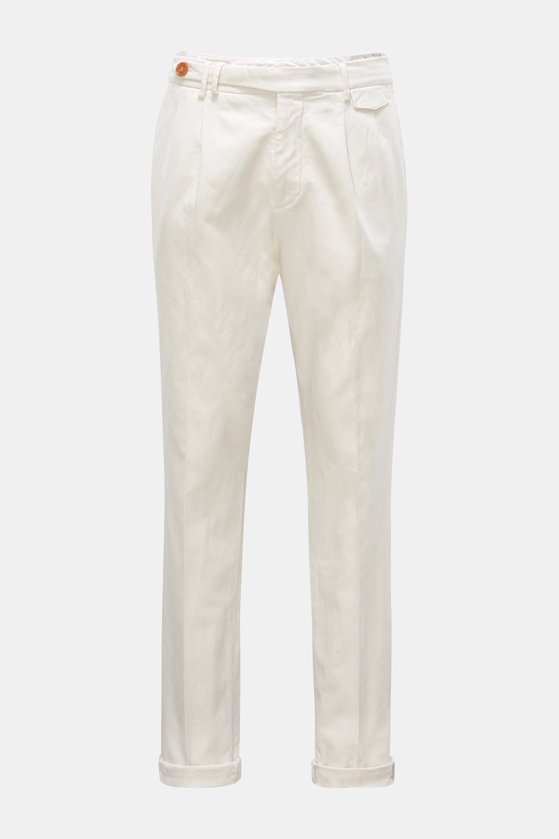 Brunello Cucinelli Hose 'Leisure Fit' creme