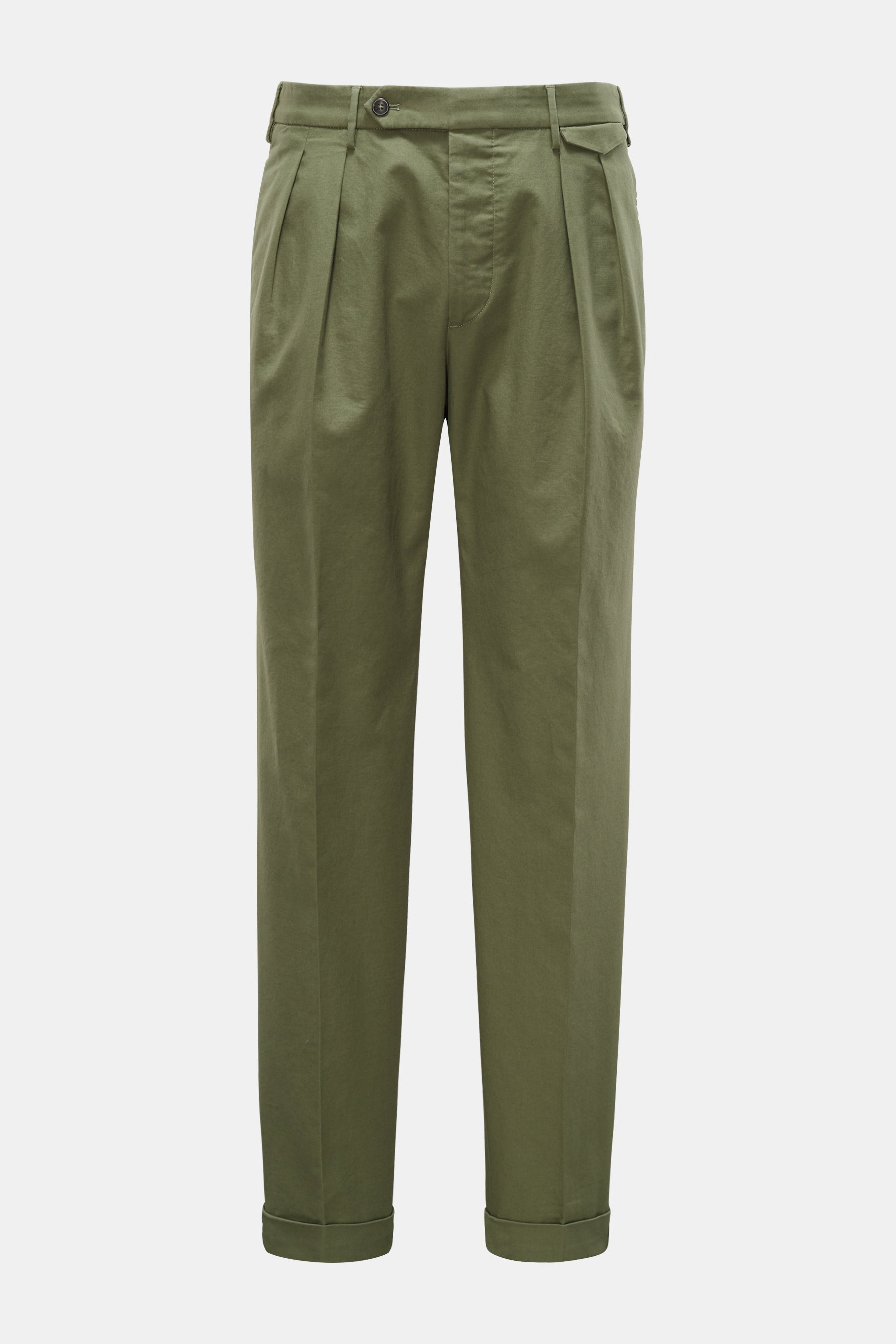 Incotex Baumwollhose 'High Comfort' oliv
