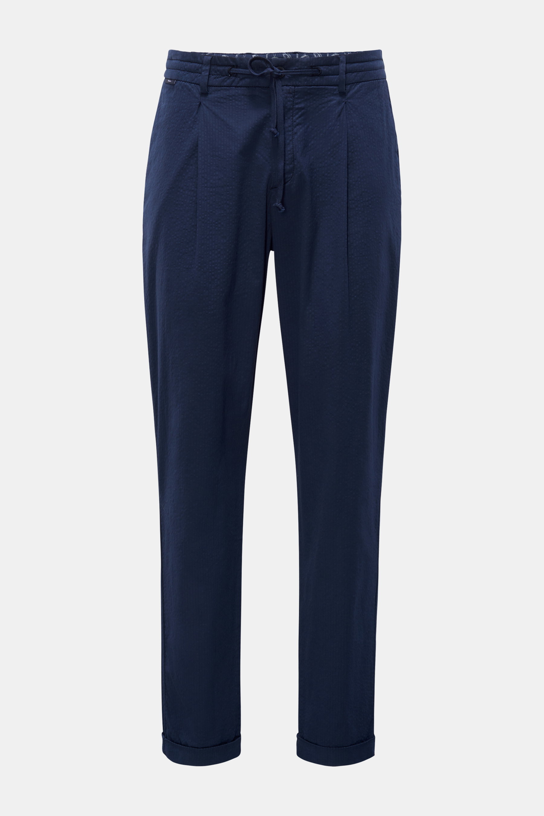 04651/ A trip in a bag Seersucker Joggpants navy
