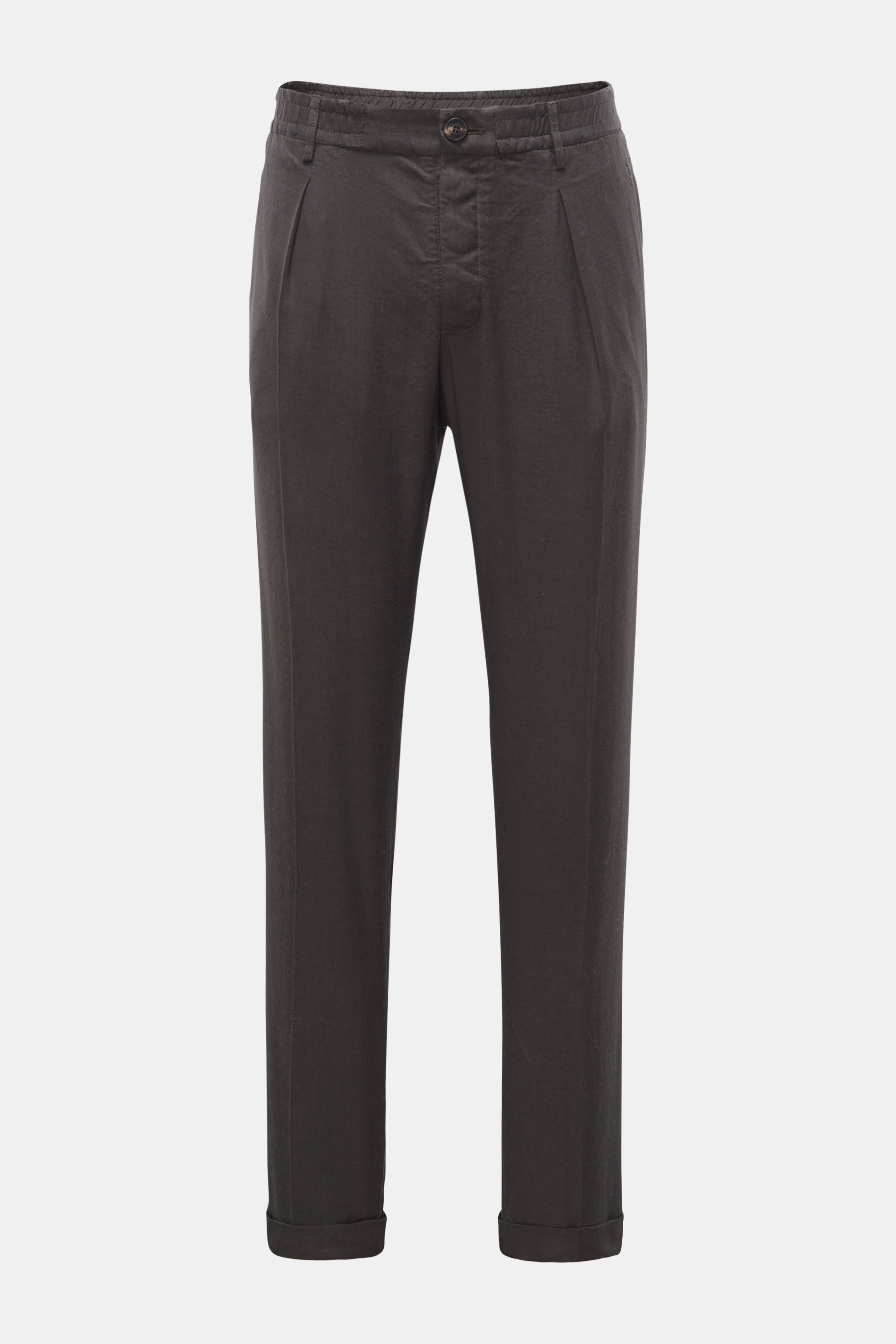 Weber+Weber Jogpants 'Linen Tencel Travel Comfort Slacks' dunkelgrau
