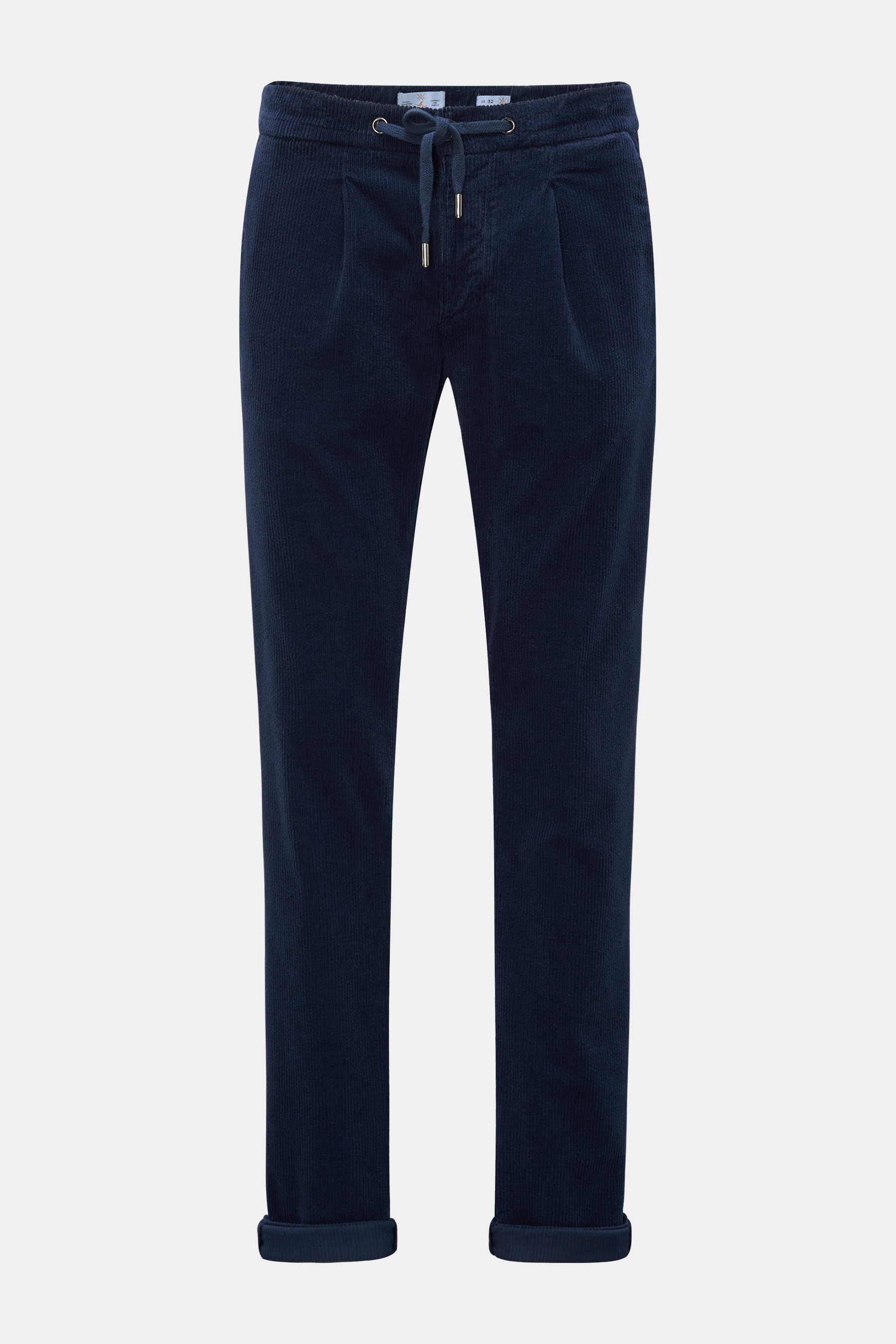 Ace Denim Cord-Joggpants navy