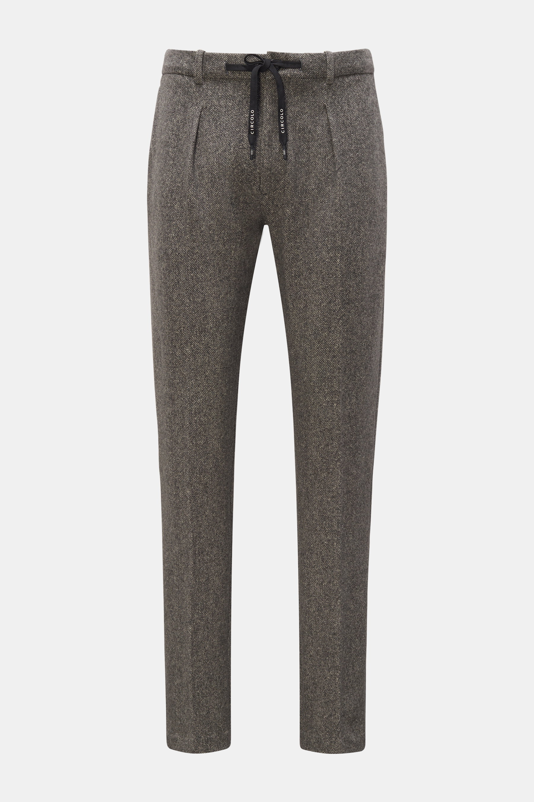 Circolo 1901 Jersey-Joggpants beige/dunkelbraun gemustert