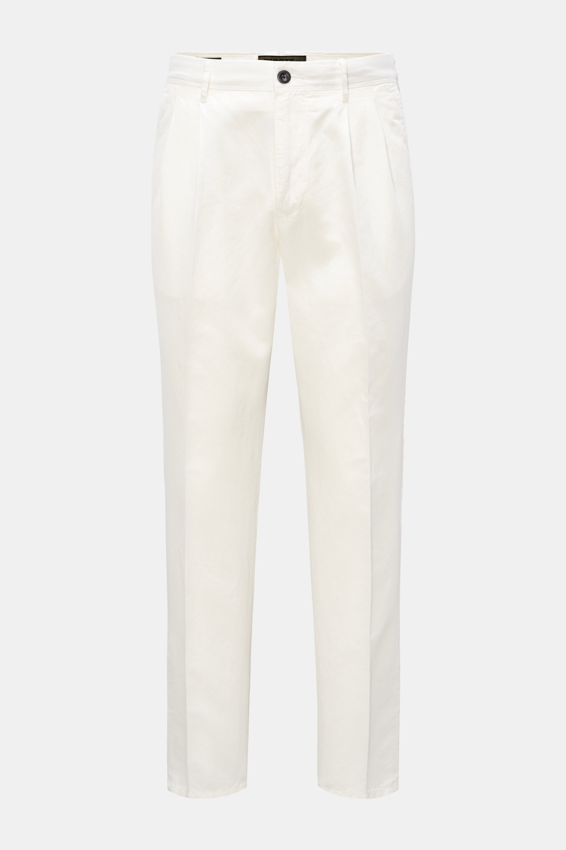 Incotex Slacks Hose 'Tapered Fit' weiß
