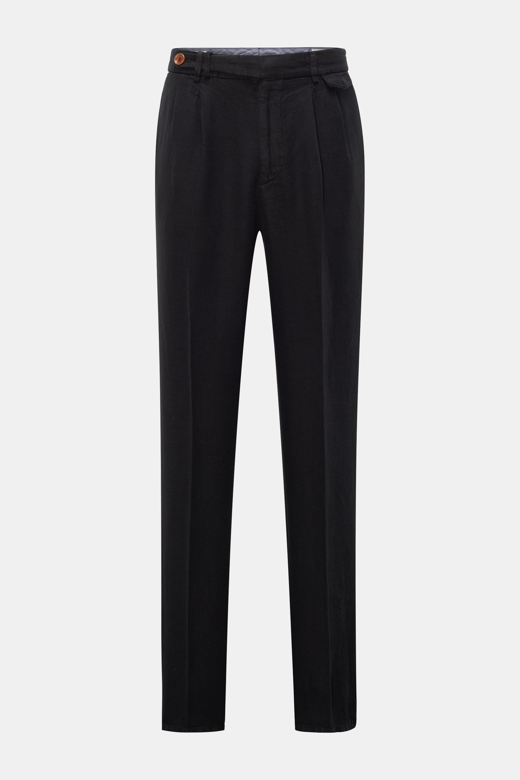 Brunello Cucinelli Leinenhose schwarz