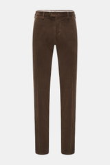 PT Torino Corduroy trousers 'Slim Fit' grey-brown