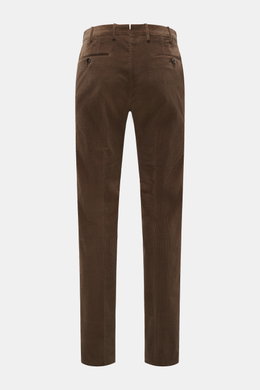 PT Torino Corduroy trousers 'Slim Fit' grey-brown