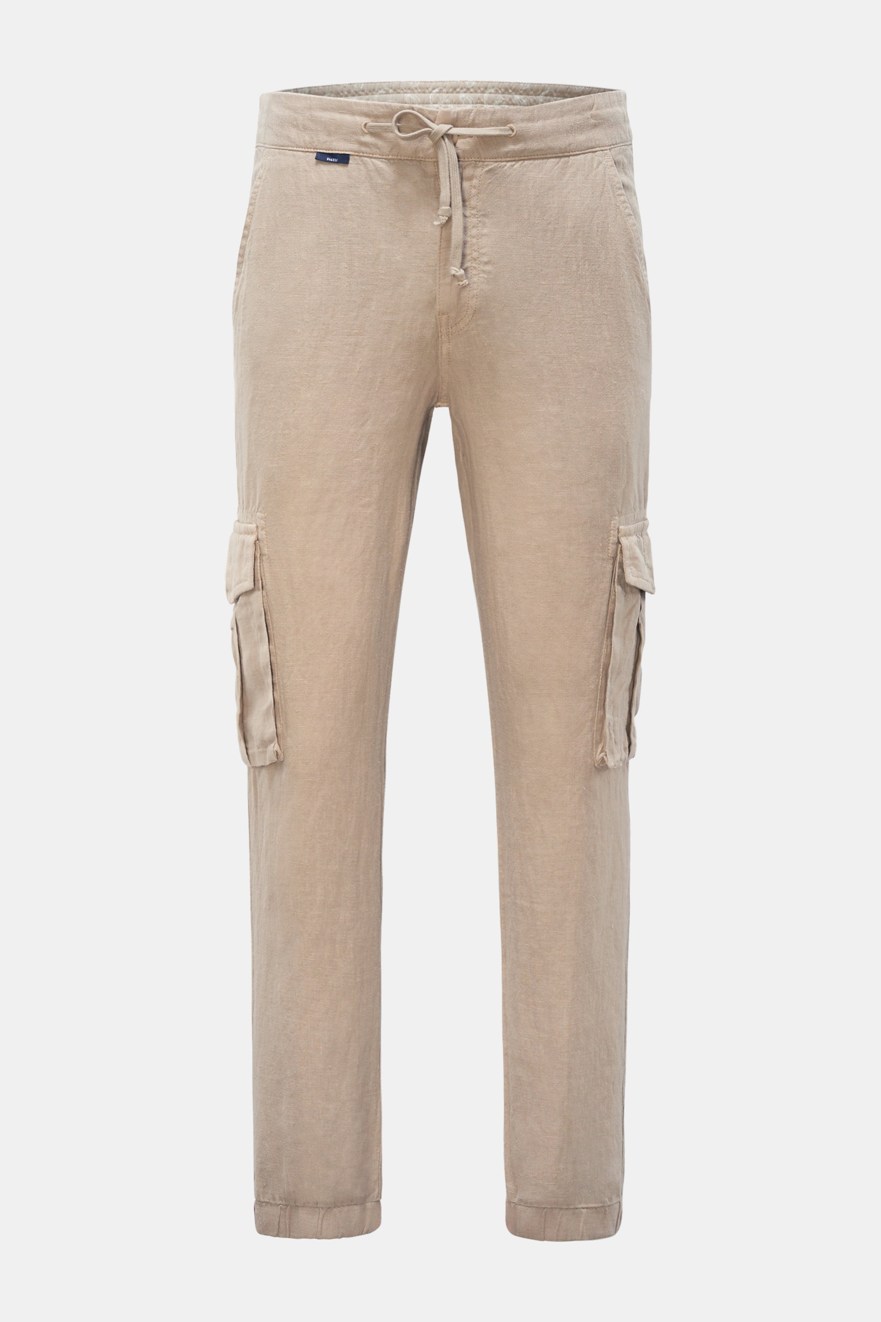 04651/ A trip in a bag Leinen Cargo-Joggpants 'Linen Cargo' beige