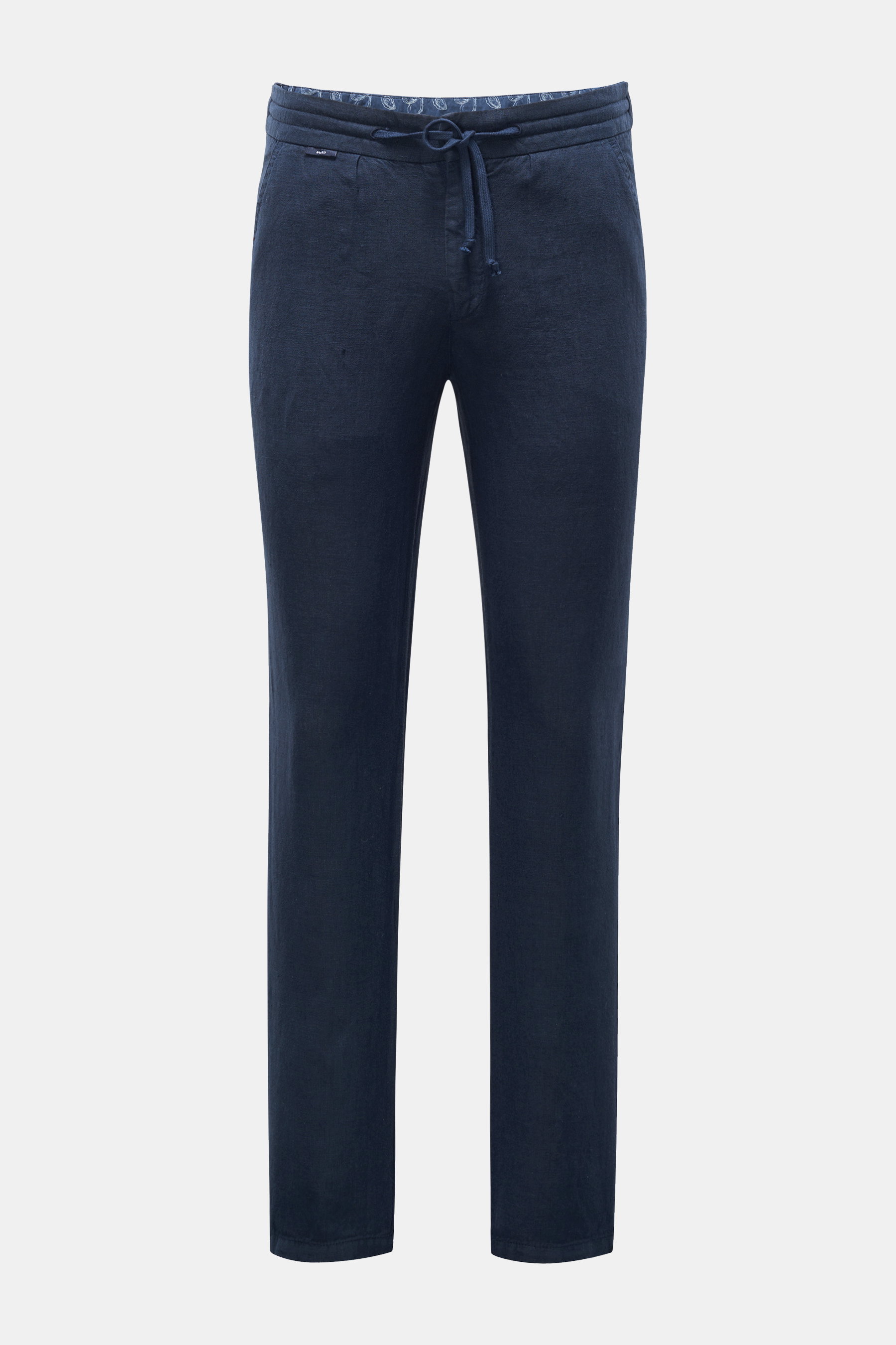 04651/ A trip in a bag Leinen-Jogpants 'Linen Pant' navy