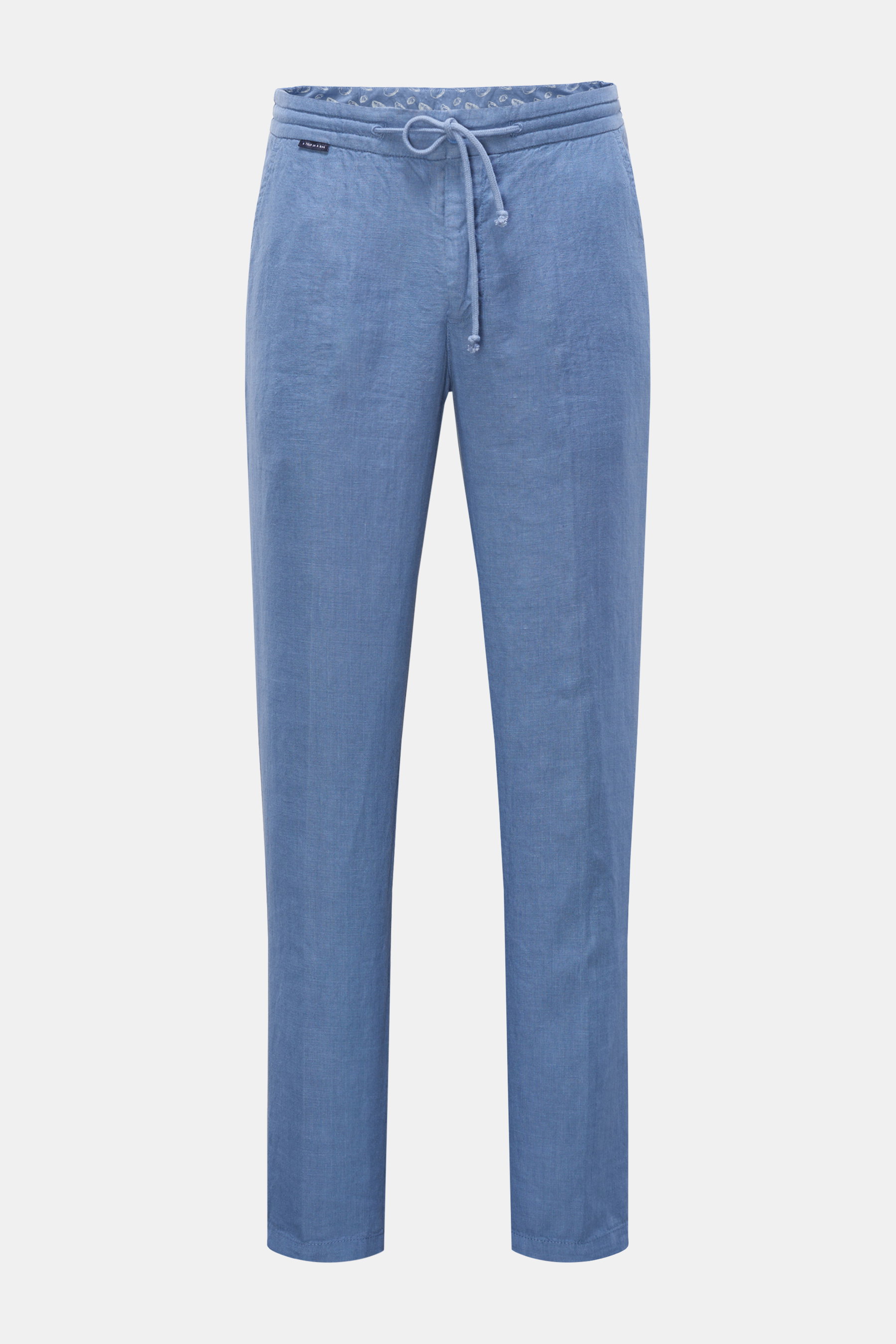 04651/ A trip in a bag Leinen-Joggpants 'Linen Pant' rauchblau